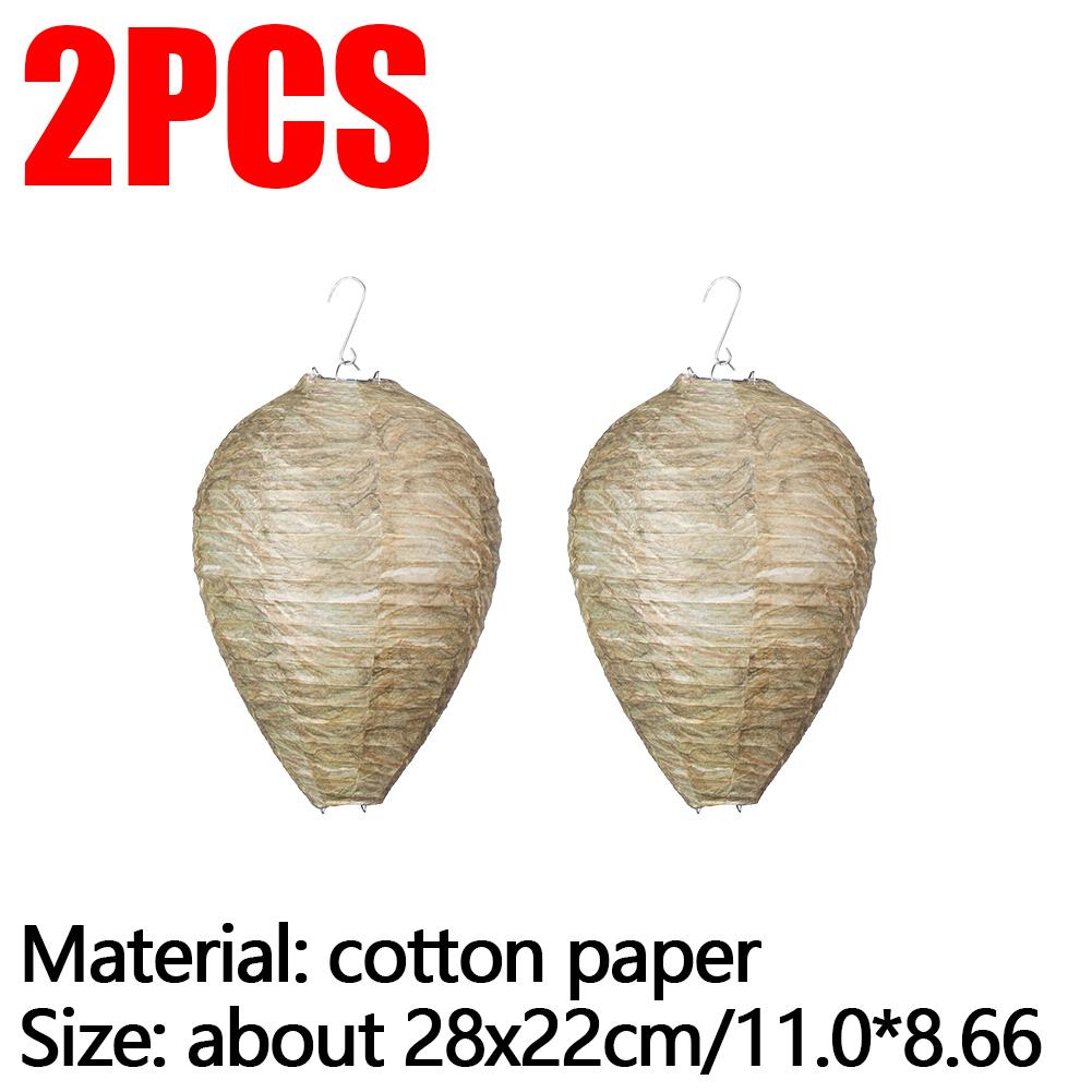 5-1 Stück Hängende Wespennest-Attrappe Außen Wasserdicht Falsches Wespennest Attrappe Nest Attrappe Hornissen Insekten Papier Vertreiben Bienenstock Laterne