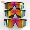3-pack Fashion Cycling Sunglasses, Ideal for Outdoor Activities