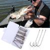 Fishing Hook Freshwater Saltwater Fishing Tackle Accessories Multiple Size Metal Hook for Trout Barbed Fishing Hook