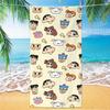 Extra Large Kids Quick Dry Bath Towel Cartoon Character Digital Print Double Sided Flannel Microfiber Beach Towel