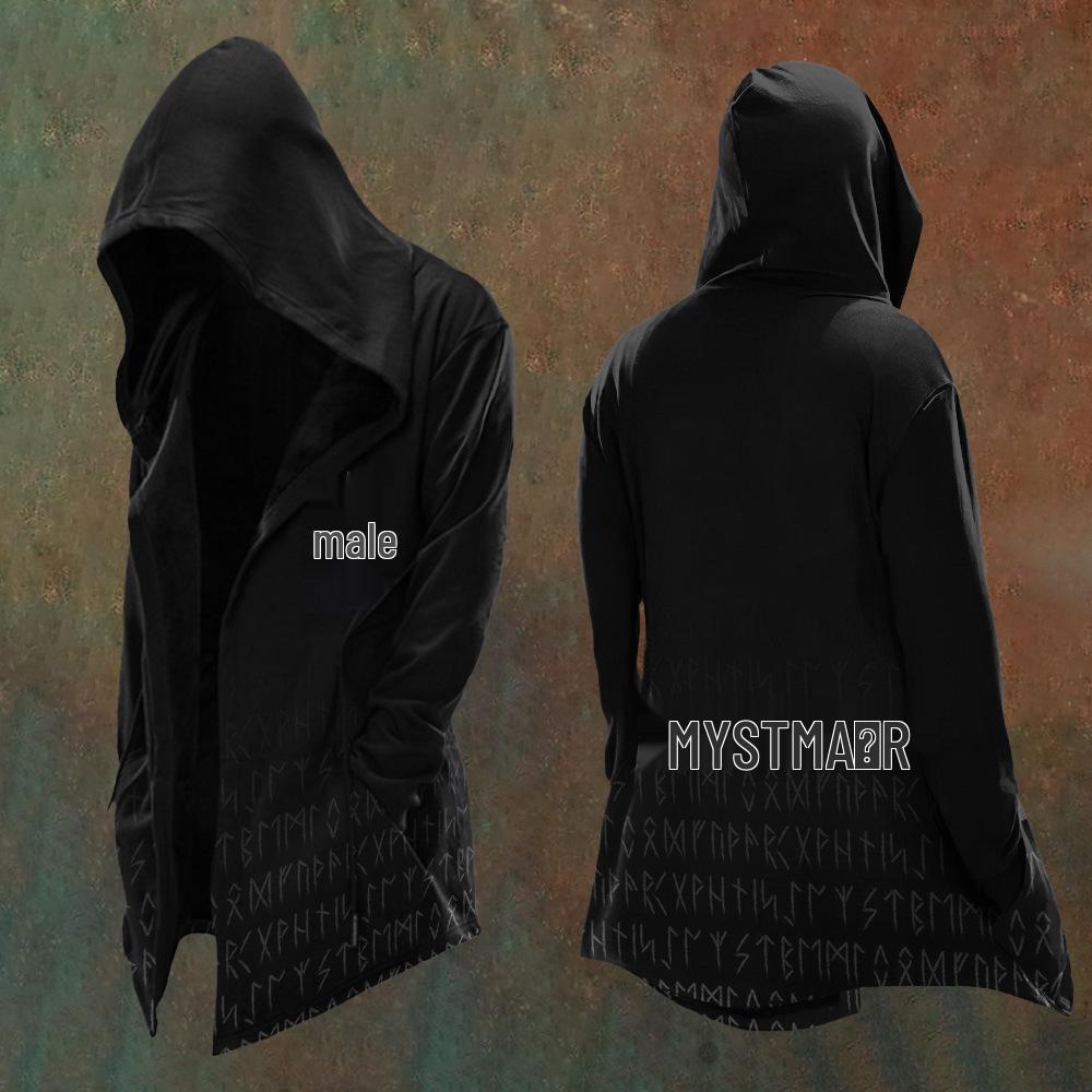 Abstract Universe Retro 3D Print Men's Hooded Sweatshirt Cardigan – Spring/Autumn