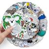 50 Cute Koala Graffiti Stickers: Waterproof Decorative Stickers for Laptop, Car, and Refrigerator.