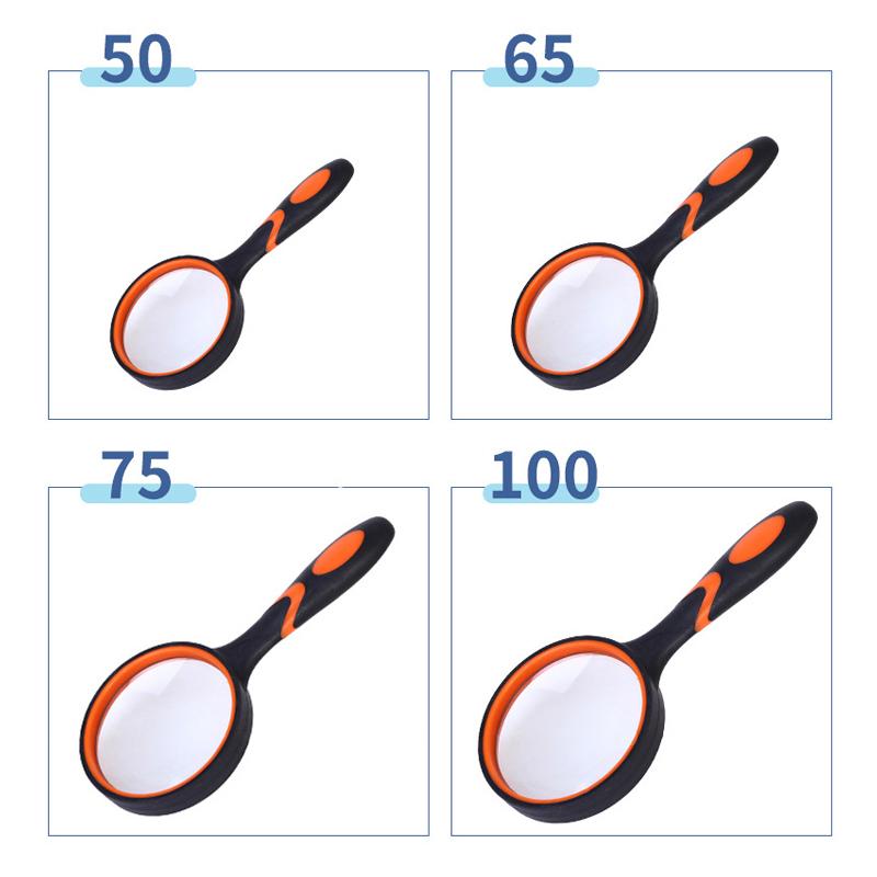 6X/7X/8X/10X Handlupe Rutschfester Weicher Griff Leselupe für Kinder Senioren Lesen Wissenschaft Naturerkundung