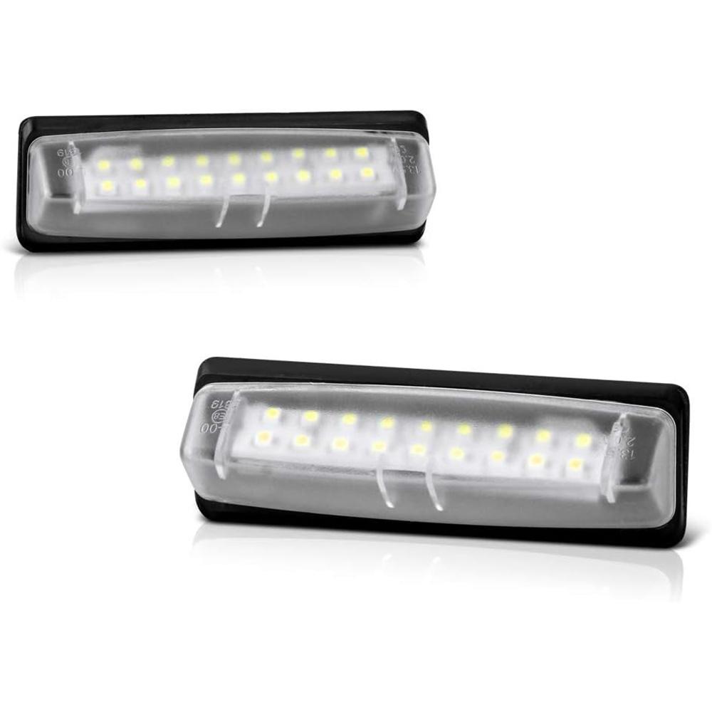 2X LED License Plate Light Rear Lamps Tag 6000K For Toyota Yaris Sedan 2007-2012