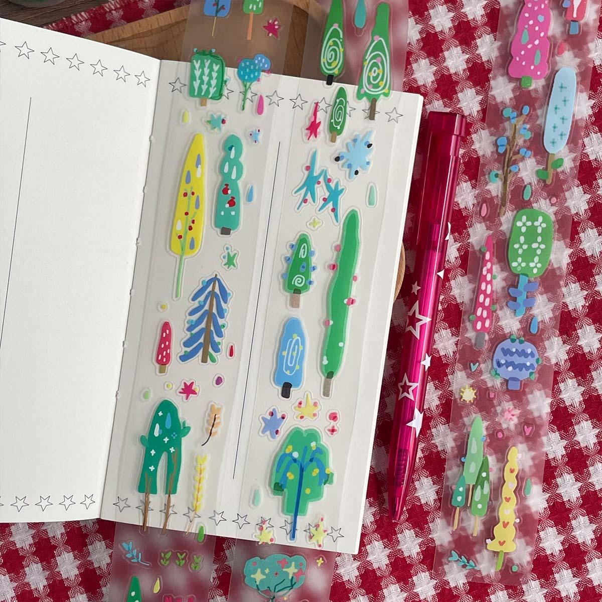 

5 м Рулон наклейки Летний дневник Соль Ручной зажим Коллажная декорация Милый Ретро Wowa Kawaka Сделай сам No specification