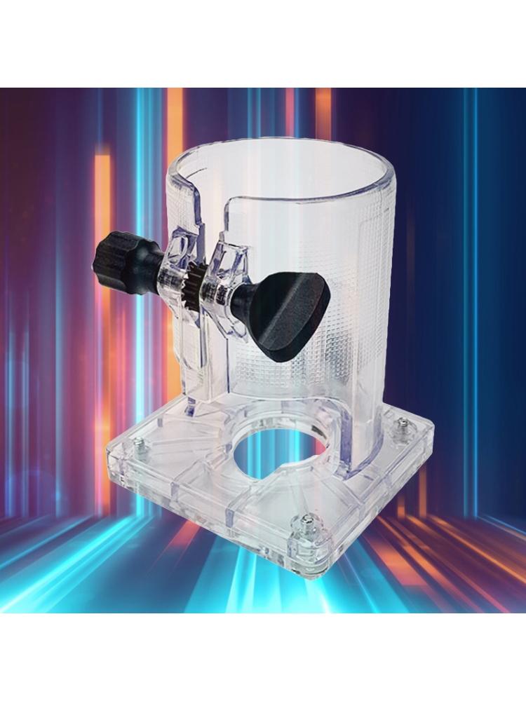 Tragbare Holzfräser-Basis, Holzbearbeitung für Palm-Fräser-Basis, Kunststoff, verdickt, für Schutzabdeckung, Tischlerwerkzeuge, 3,5 x 3,2 x