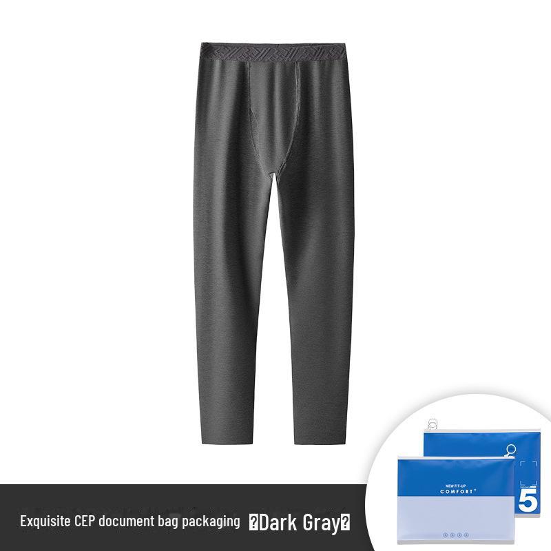 Super Soft Seamless Men's Thermal Pants - Plush Velvet & Thick Silk Wool, Perfect for Autumn & Winter