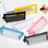 DYS Clear Mesh Pencil Case, Triangular Transparent Pen Pouch, Large Capacity Stationery Bag for Students And Office Use