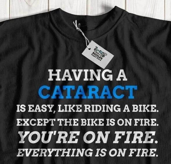 Funny Eye Surgery T-Shirt Cataract Operation Gifts Ophthalmologist Tee Present S