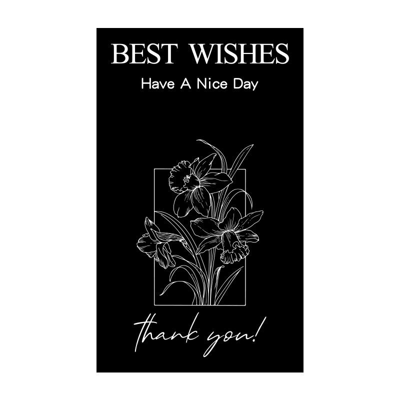 In-Stock Rectangular Thank You Stickers for Airplane Box Sealing, Gift Box Packaging, Decorative Coated Paper, Self-Adhesive.