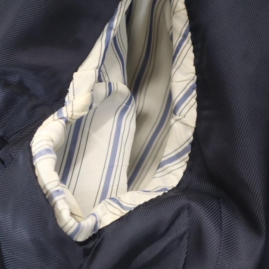 SHIPS Window pen check Loro Piana fabric tailored jacket 46 Navy Men's Used