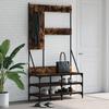 VidaXL Clothes Rack and Shoe Storage Smoked Oak 837854