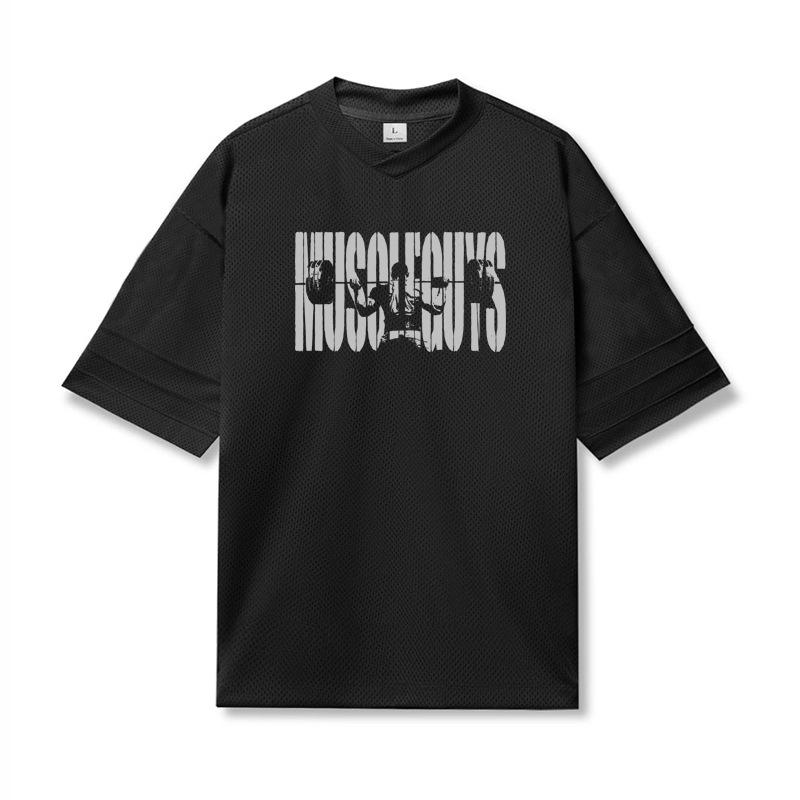 New Men'S Polo Shirt Made Of Pure Cotton With Dropped Shoulders High-Quality Loose Fit For Fitness Versatile For Daily Exercise Short Sleeved Casual