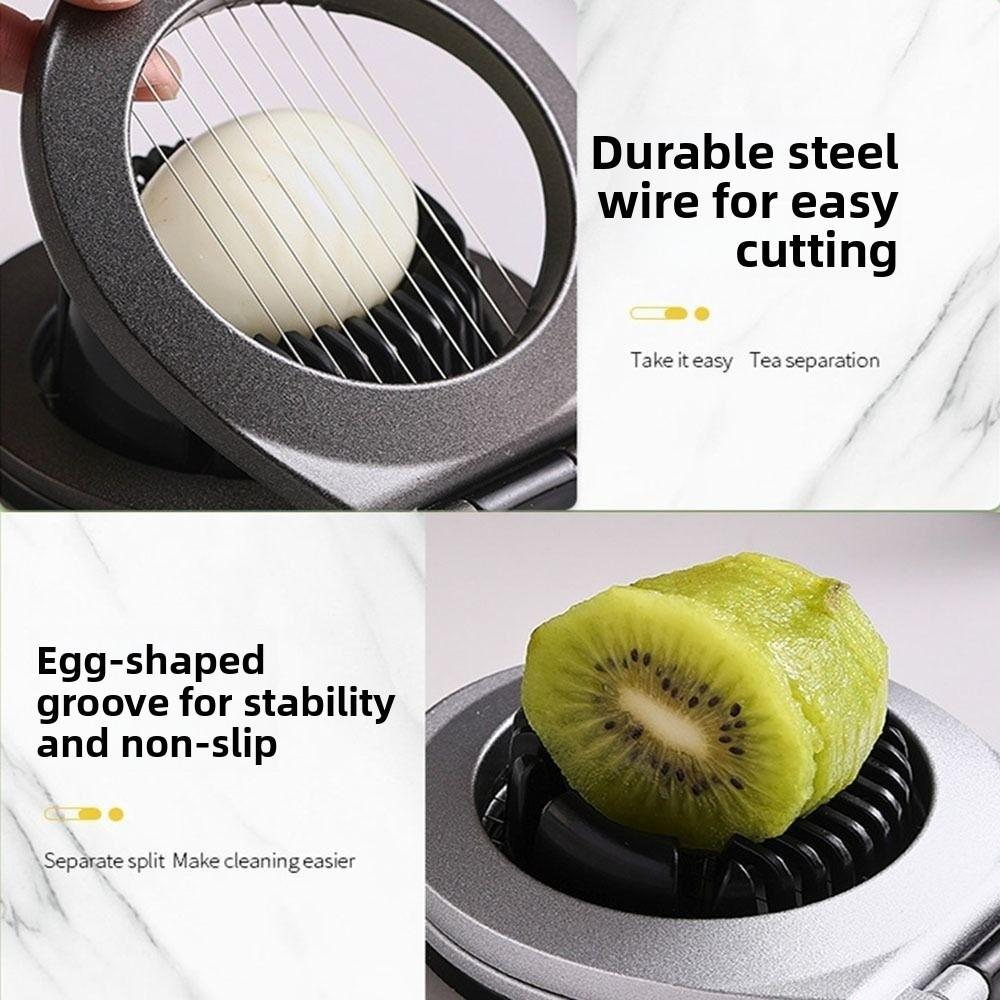 Aluminium Zinc Zinc Alloy Strawberry Slicer Stainless Steel Wire Egg Cutter Egg Slicer  for Hard Boiled Eggs