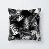 Nordic Tropical Black and White Printed Plant Leaf Pattern Cushion Cover for Home Living Room Sofa Decoration Pillow