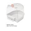 Bird Bathtub Water Injection Hole Washing Dry Cleaning Plastic Thicken Parrot Bath Box Bird Supplies