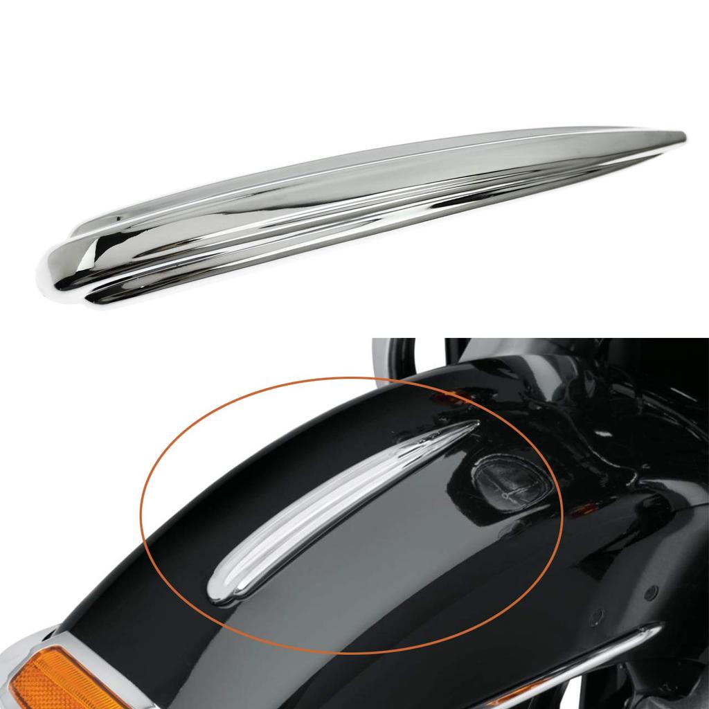 HDBUBALUS Front Fender Trim Mudguard Trim for Harley Dyna Softail Fatboy Touring Trike CVO