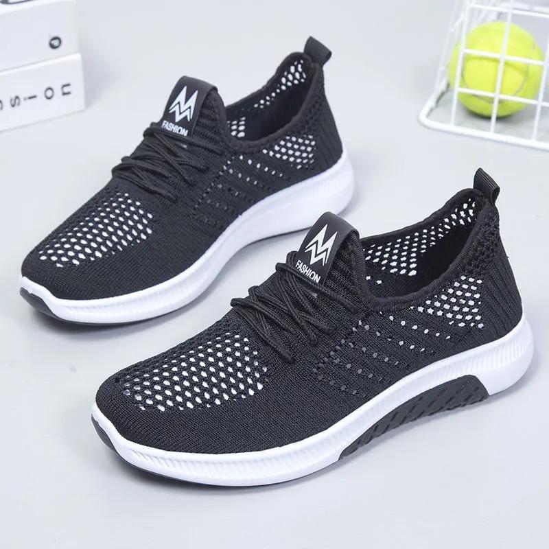 Femmes chaussures plates décontractées mode respirant maille vulcanisé chaussures femmes baskets été dames bateau chaussure