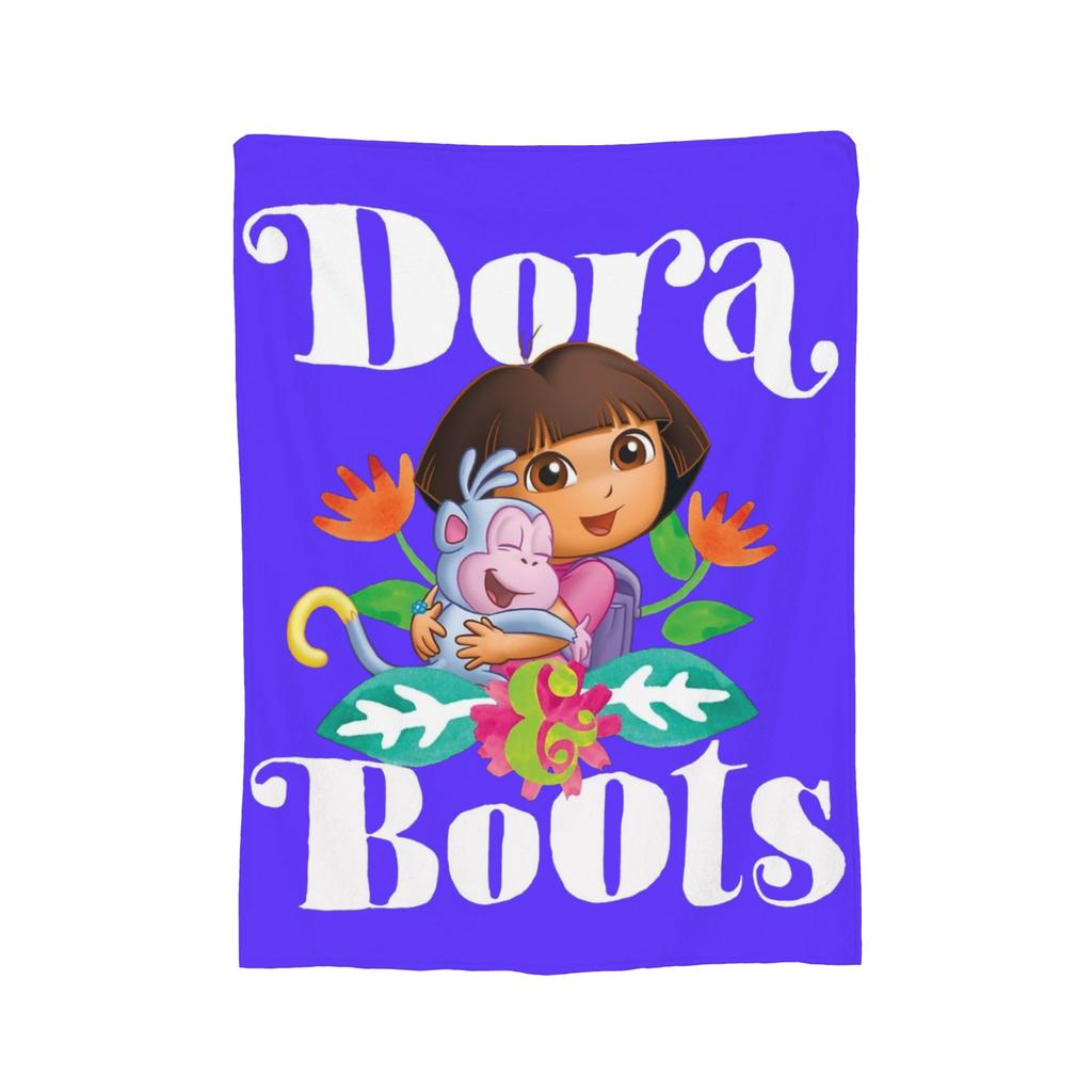 D-Doras der Entdecker Cartoon-Decke Fleece Sommer Klimaanlage Multifunktionale warme Überwurfdecke für Sofa, Auto, Bettdecke