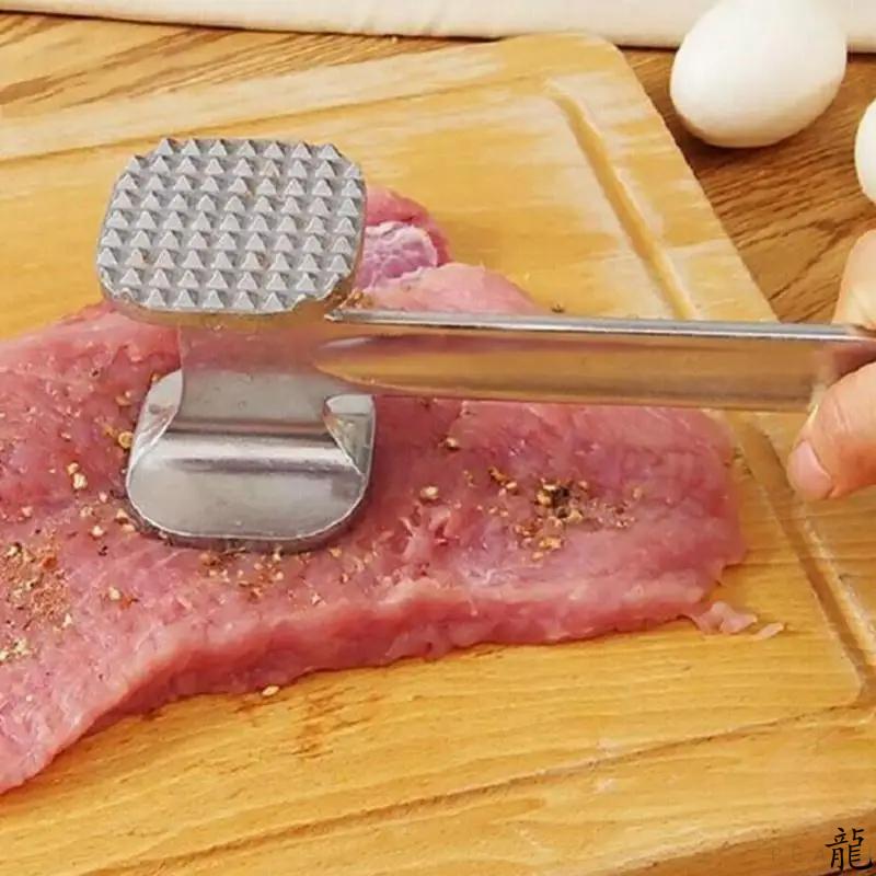 Meat tenderizing hammer tool for pounding beef, chicken, and pork | Aluminum alloy kitchen meat mallet tool