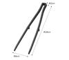 Yamazaki Silicone Cooking Tongs, Black, 6cm W x 2cm D x 28cm H, Tower Shape, Non-Slip, Heat Resistant, 5196