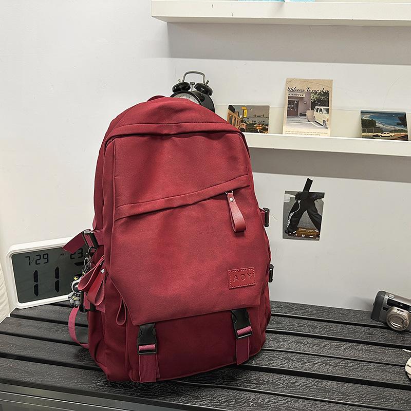 Schoolbag Men's Large Capacity New Travel Backpack Junior High School High School College Birthday Casual Joker Simple Backpack.