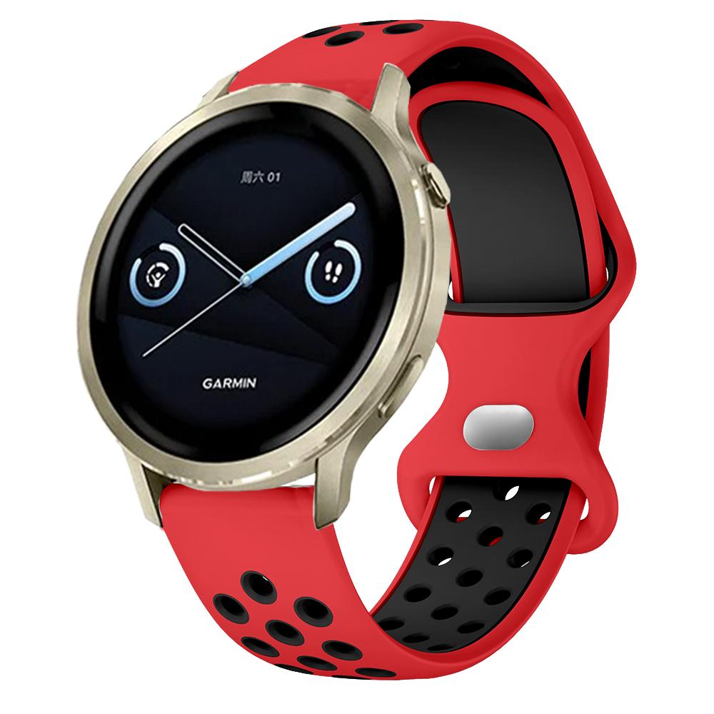Two Tone Strap for Garmin Venu 4 41mm 2S 3S Breathable Round Hole Band Suitable for Forerunner 265s 255s Smartwatch Correa Pasek