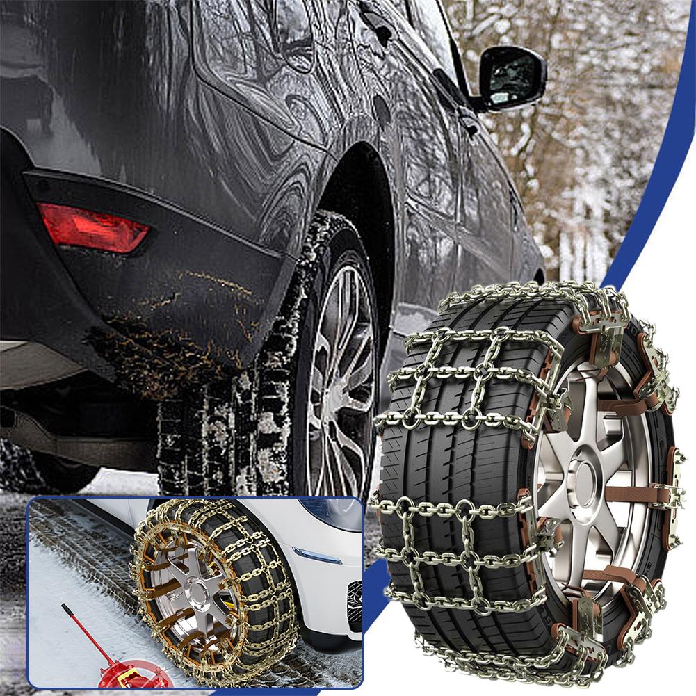 Car Tire Snow Chains High Quality Winter Car Tire Snow Manganese Tools Rescue Chain Steel Emergency Emergency Auto Tire Hig V5r0