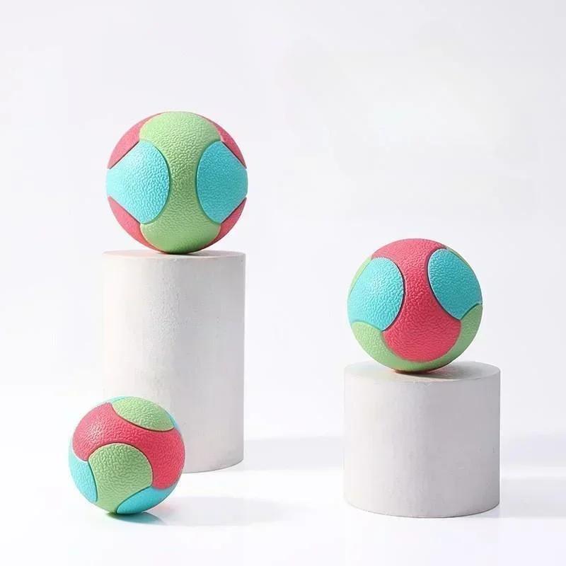 Hundebälle aus Vollgummi für Hunde, nahezu unzerstörbares Haustier-Hundespielzeug, interaktives Trainings-, Kau-, Spiel- und Apportierspielzeug, Beißspielzeug