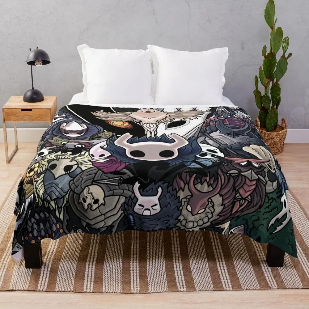 Hollow Knight Throw Blanket Luxury Brand Furry cosplay anime for sofa Blankets 75X95CM