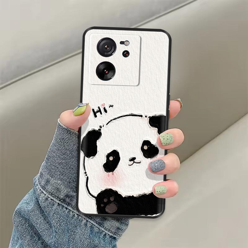 For Xiaomi 13T Pro Case Mi13T Back Phone Cover For Xiaomi13T 13TPro Cases Silicone Fundas Bumper Cute Cartoon Butterfly Panda