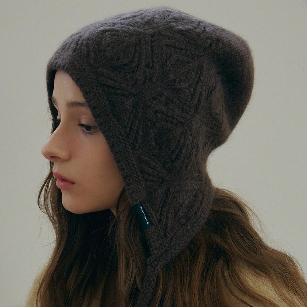 Meleuhen Leaf Knit Bonnet Hat_7Color