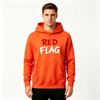 Men's Red Flag Letter Print Casual Pullover Hoodie, Comfortable Long Sleeve Hooded Sweatshirt for Daily Wear