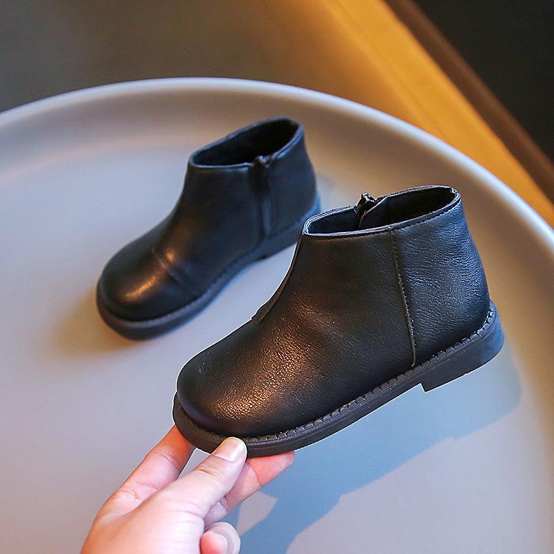 Girls' Short Boots Princess Style Autumn and Winter Cotton Boots Soft Soled Boots Baby Boots Children's Fashion Martin Boots