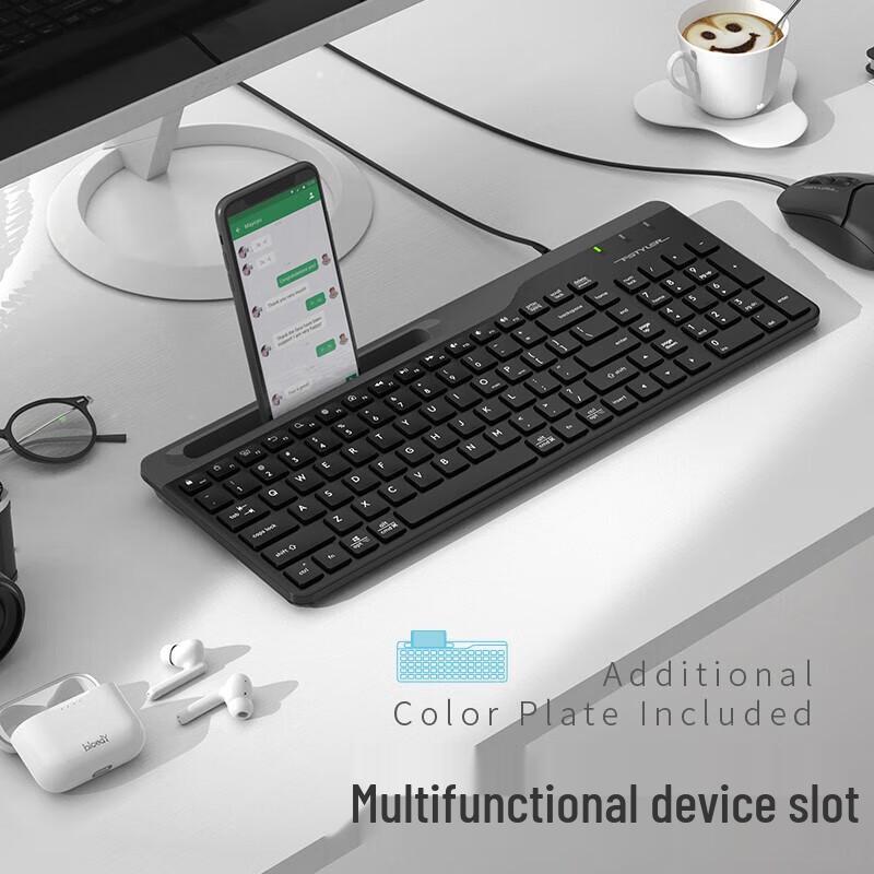 A4Tech FK25 Wired Ultra-Thin Silent Keyboard