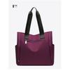 Women’s Large Capacity Tote Bag Waterproof Nylon Shoulder Handbag Casual Travel Shopping Bag Multi Pocket Lightweight Commuter Tote Purse