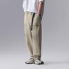 Li Ning CF Series Solid Color Casual Lace-Up Straight Loose Knit Sports Pants Men Bottoms AYKU621-3
