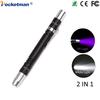 2 in 1 UV Flashlight Multifunction 395nm Ultra Violet/White Light Detector Torch