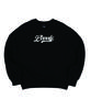 CREAM SODA LAB Lovely Black And White Crop Sweatshirt