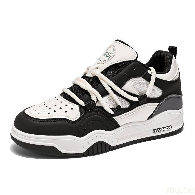 Fashion Spring Autumn Thick soled Height Increasing Low cut Thin Wear resistant Men's Sports Simple Comfortable Casual Shoes