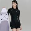 Womens Long Sleeve UPF 50 Rash Guard Swimsuit Set With Built-in Bra Pad High Elastic Quick Dry Snorkeling Swimming Hot