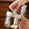 Seasoning Containers Airtight Glass Organizer With Spoon Condiment Containers With Lid For Kitchen Countertop Pantry Cabinet