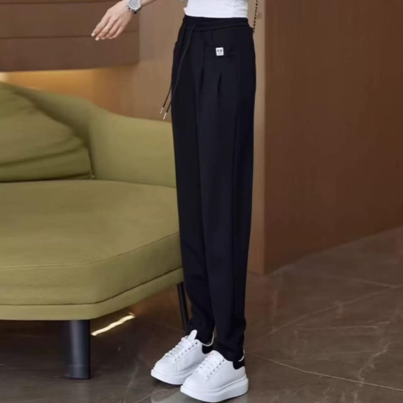

2025 Women s High-Waist Radish Pattern Slimming Harem Sweatpants - Petite Fit, Casual & Versatile L