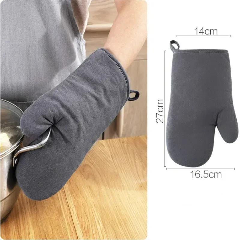 New Kitchen Gloves Insulation Leopard Pattern Pad Cooking Microwave Gloves Baking BBQ Oven Potholders Oven Mitts Potholder Pad for Kitchen