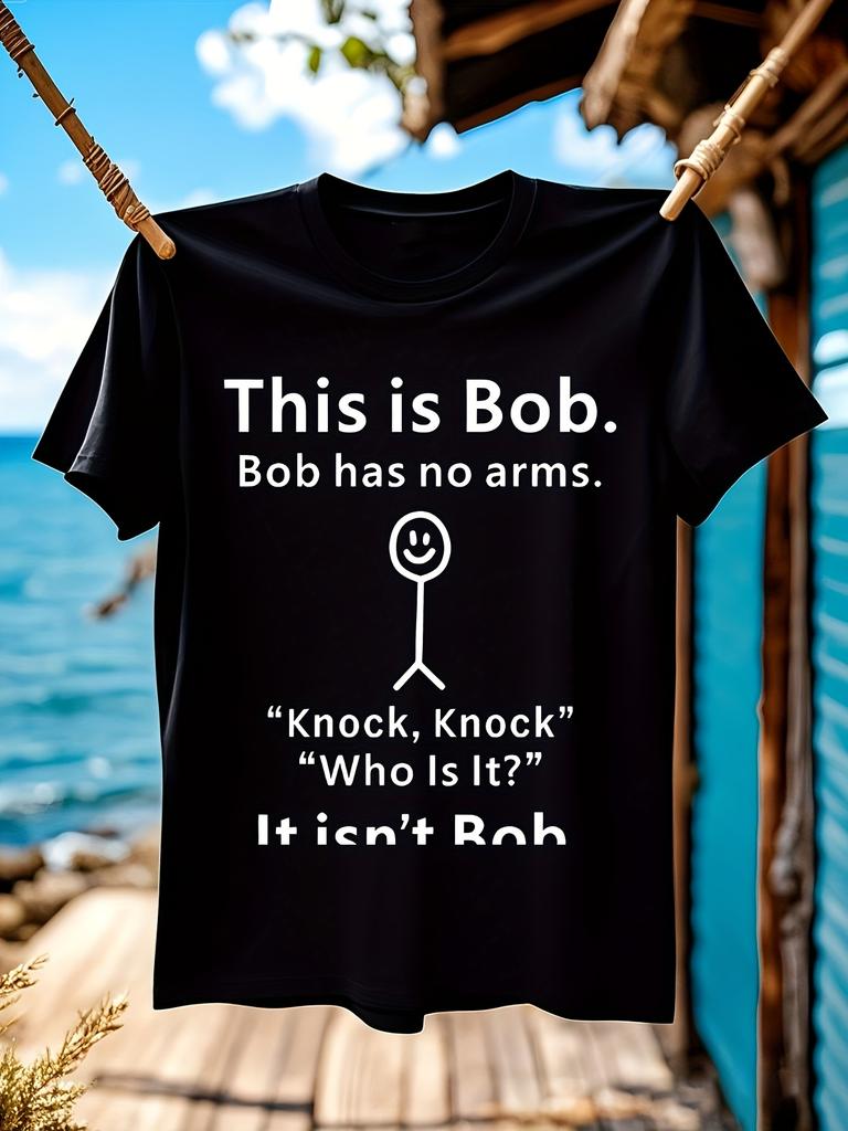 Funny Bob Knock Knock Joke Graphic Tshirt Graphic Tshirt ...