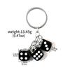 Fashionable Irregular Shape Dice Billiard Bag Pendant Metal Keychain - Hot Selling