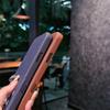 Business Matte Leather Texture Nylon Fabric Magnetic Case For iPhone 17 Pro Max For Magsafe Wireless Charging Shockproof Cover