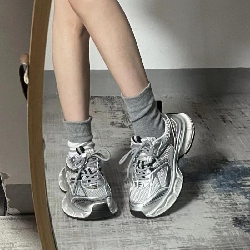 Zapatos Versátiles de Moda Transpirables para Mujer Primavera Nuevos Planos Cómodos Antideslizantes Zapatillas de Mujer Moda Casual de Suela Blanda para Mujer