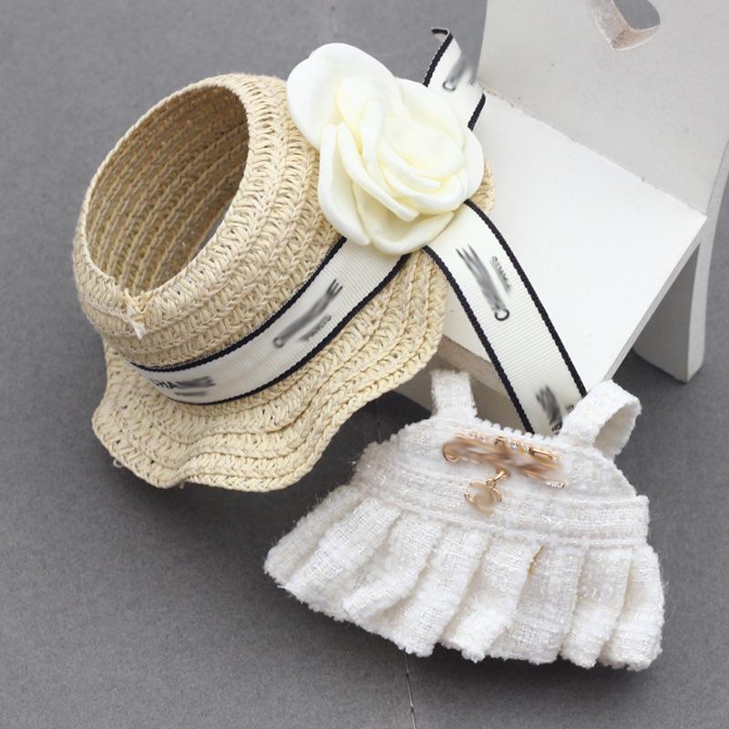 Pendant Doll Dress Accessories Doll Empty Top Opening Woven Straw Hat