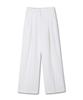 Michikoleondeonkosino Relaxed Double-Pleat Wide Slacks Ivory